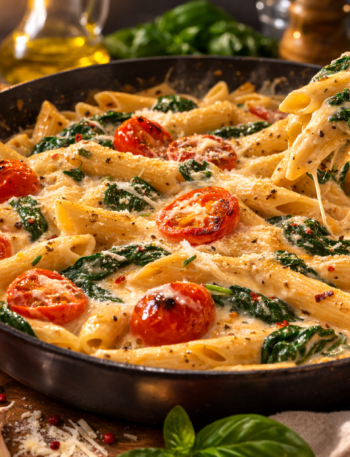 Spinach Tomato Pasta Recipe