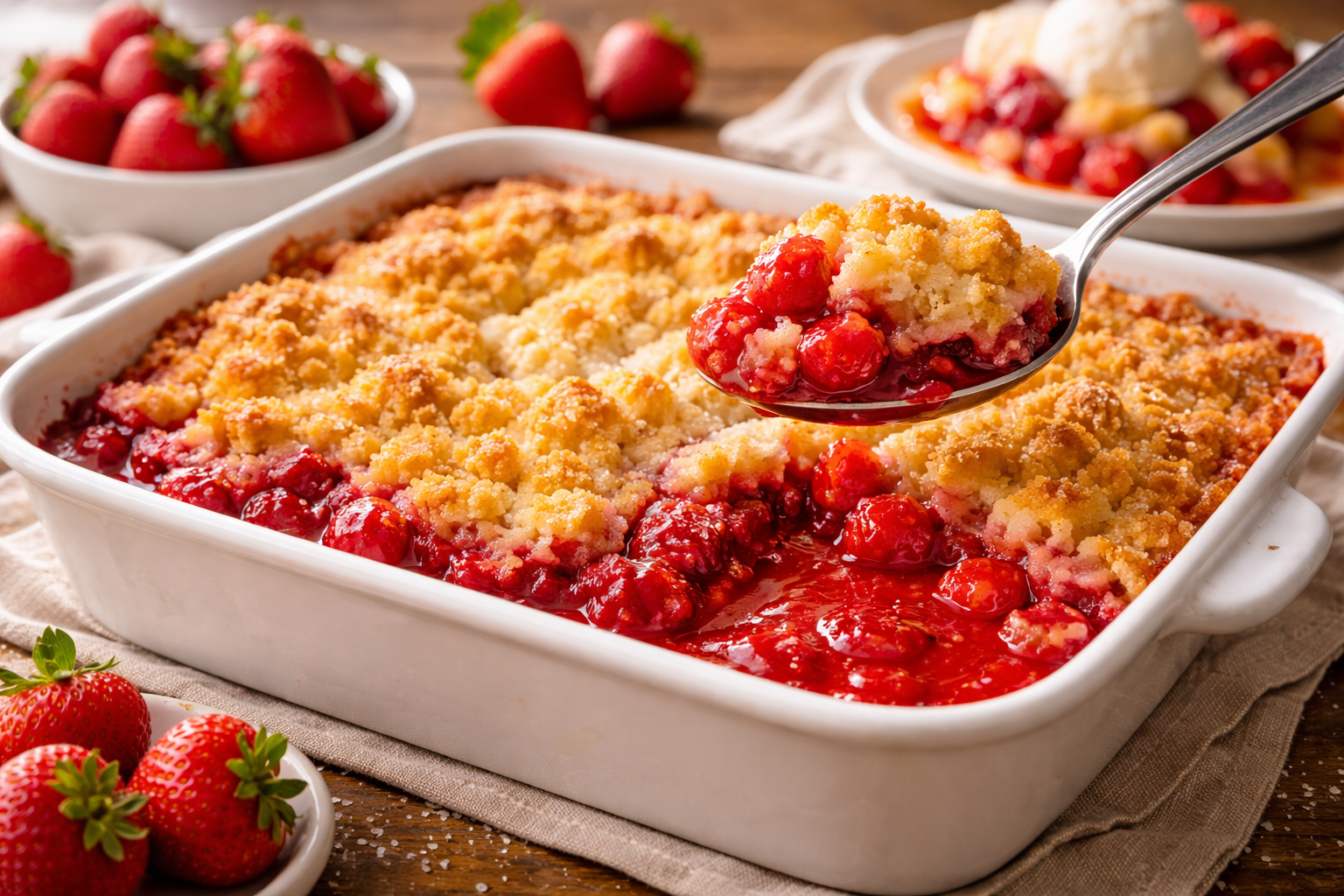 Strawberry Dump Cake Recipe
