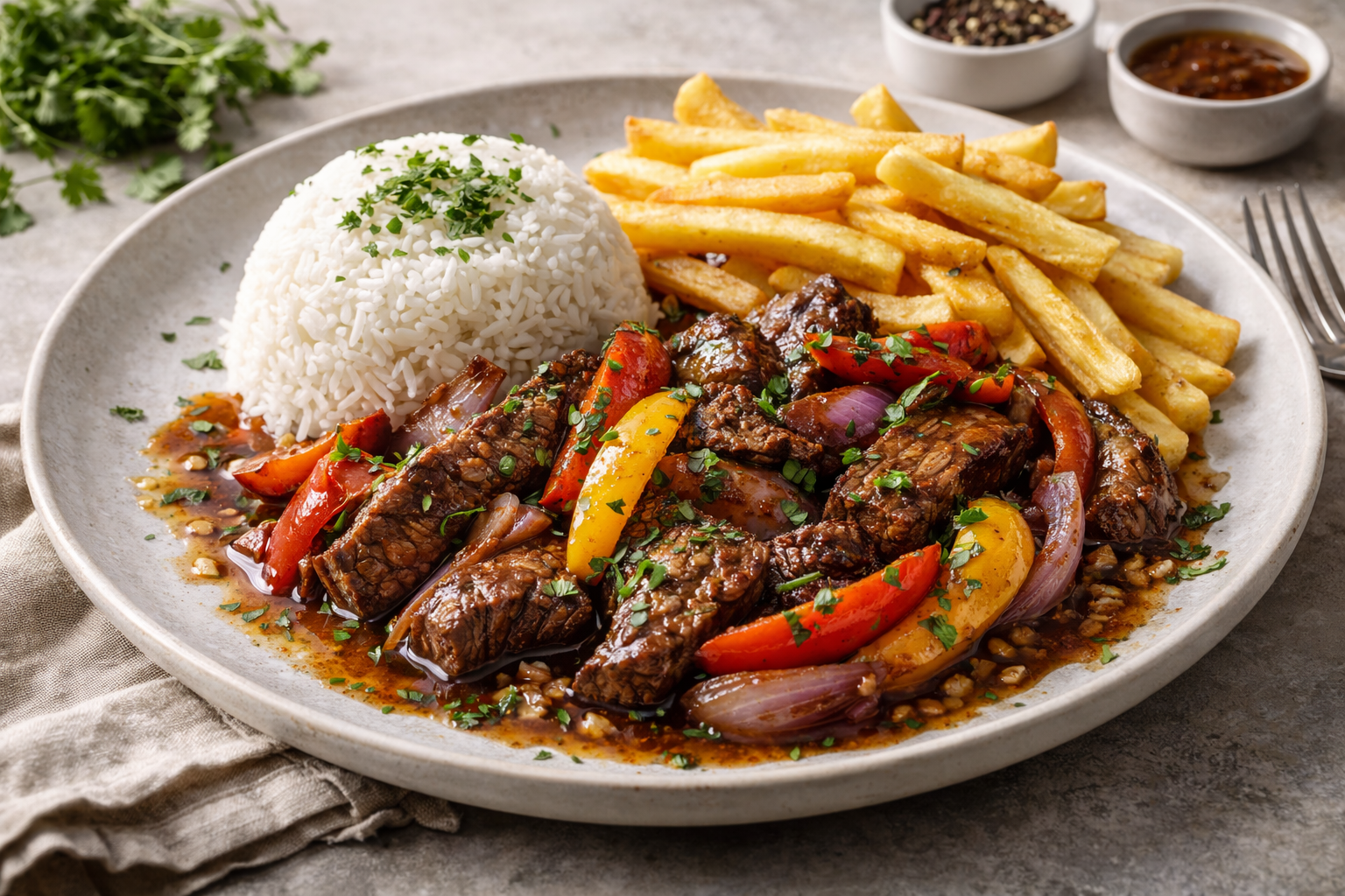 Beef Lomo Saltado Recipe